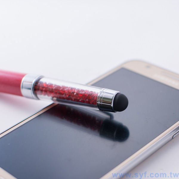水晶電容觸控筆-金屬廣告禮品筆-多功能觸控廣告原子筆-採購批發贈品筆_3